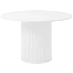 Accento Ø120 cm Matbord Vit