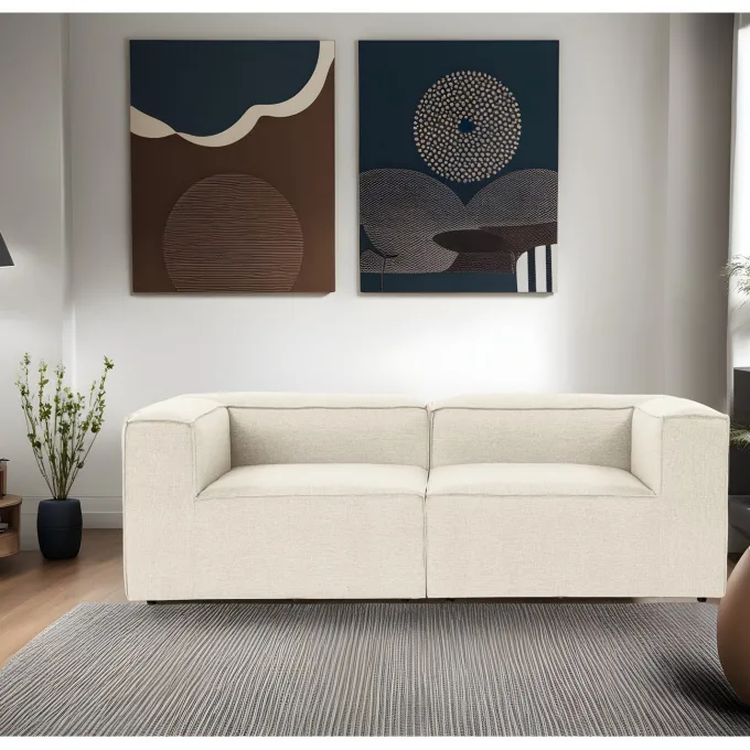 Accra 2-sits soffa Ecru