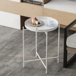 Adelaide Sidobord Vit