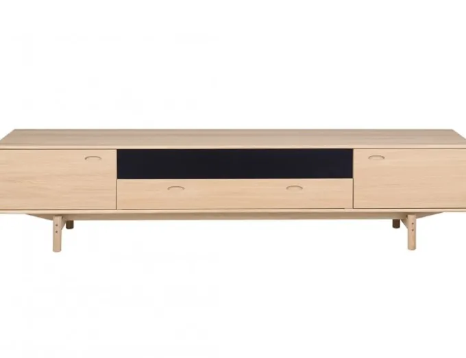 Aeris Mediabänk 233 cm Ljus Ek