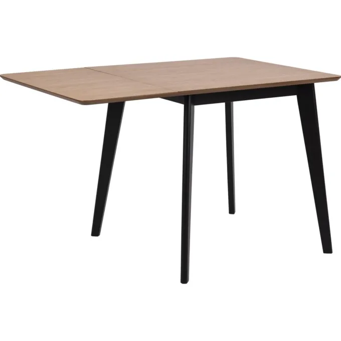 Alba Matbord 80x80/120 cm Ek/Svart