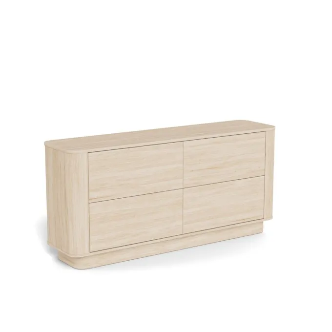 Alturo Byrå 160 cm Vitpigmenterad