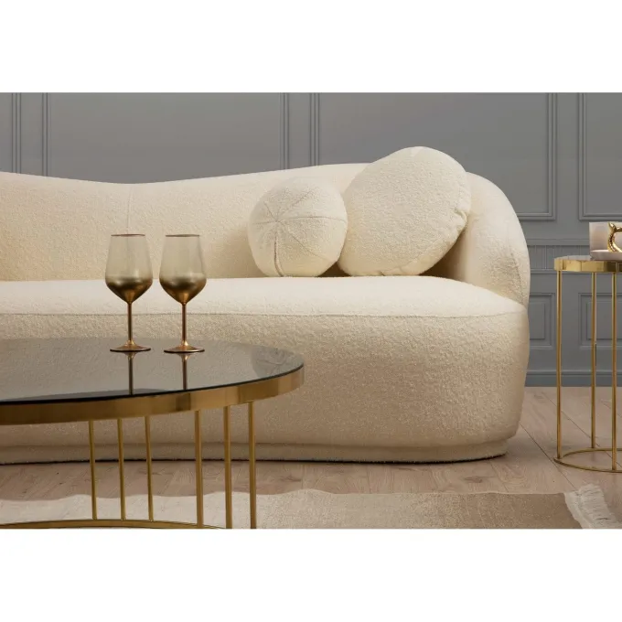 Ancona 3-sits Soffa Creme
