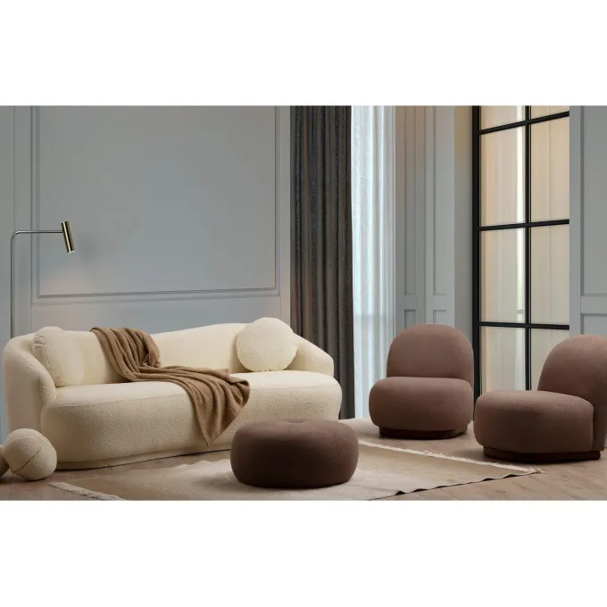 Ancona 3-sits Soffa Creme