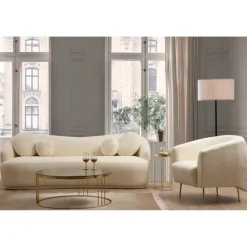 Ancona 3-sits Soffa Creme