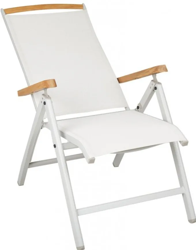 Andy Positionsstol Light Grey/Teak