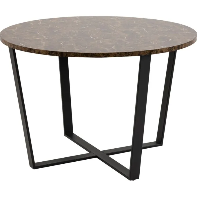 Angers Matbord Rund 110 cm Delhi-marmor