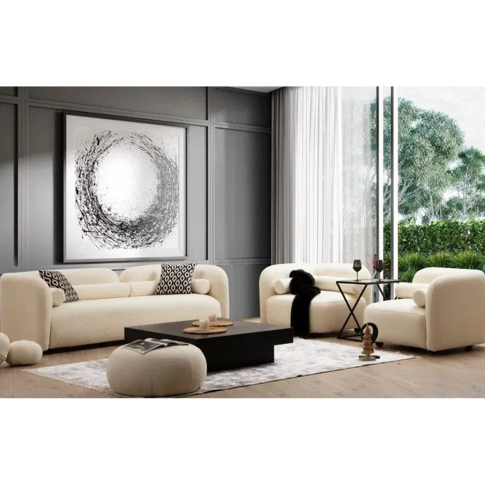 Antwerpen 3-sits soffa Bouclette Cream