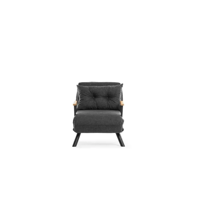 Apia Enkel Mörk (26 x 120 x 60 cm) Grå 1-sits bäddsoffa