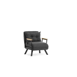 Apia Enkel Mörk (26 x 120 x 60 cm) Grå 1-sits bäddsoffa