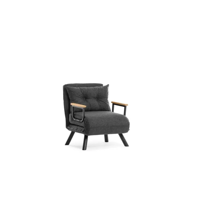 Apia Enkel Mörk (26 x 120 x 60 cm) Grå 1-sits bäddsoffa