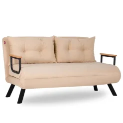 Apia 2-sits Bäddsoffa Creme