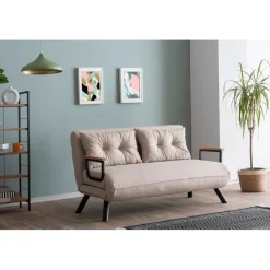 Apia 2-sits Bäddsoffa Dark Creme