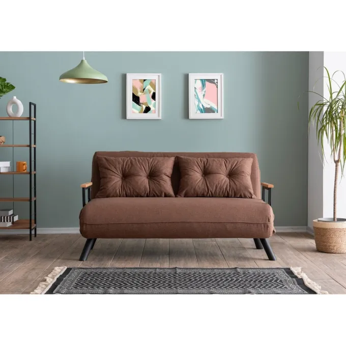 Apia 2-sits Bäddsoffa Ljusbrun