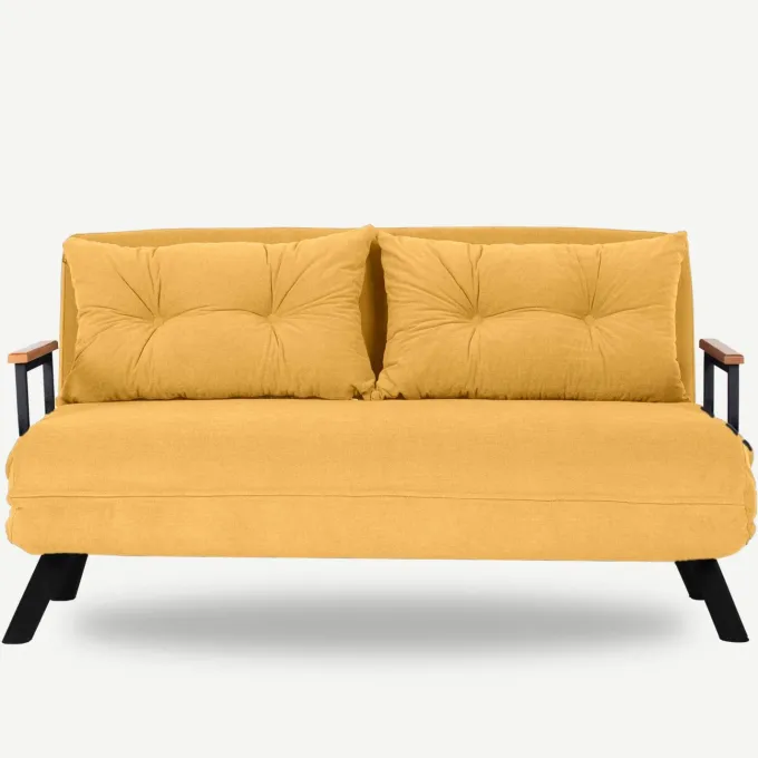 Apia 2-sits Bäddsoffa Senap