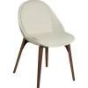 Arch Stol Bone White, Walnut