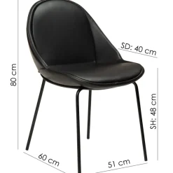 Arch Stol Vintage Black, Black