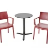 Arket Cafégrupp 60cm ink 2st Lilibet Karmstolar Bordeaux
