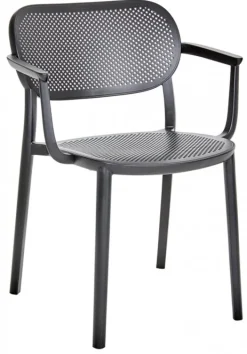 Arket Cafégrupp 60cm ink 2st Nuta Karmstolar Svart