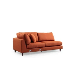 Auckland Hörnsoffa med puff Orange