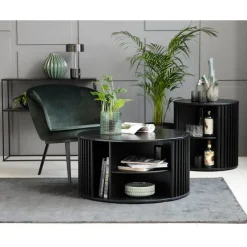 Audrey Sidobord Ø60 cm Svart