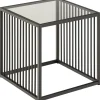 Auxerre Sidobord 40x40x40 cm Härdat glas