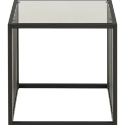 Auxerre Sidobord 40x40x40 cm Härdat glas