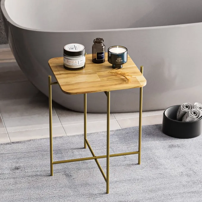 Bamako Sidobord Guld / Natur