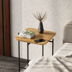 Bamako Sidobord Svart / Natur