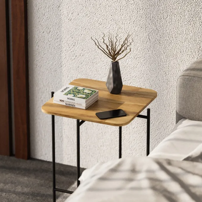 Bamako Sidobord Svart / Natur