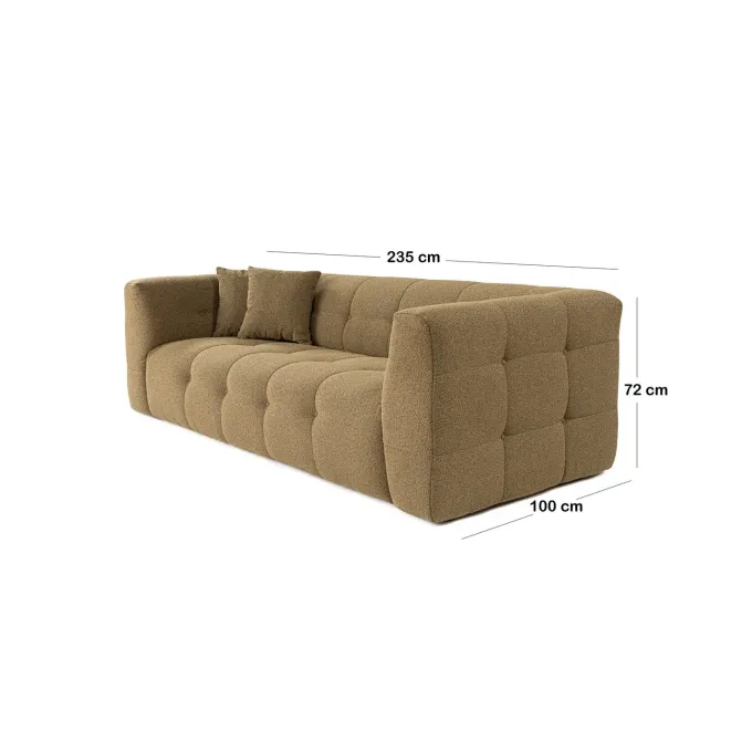 Bamako 3-sits soffa Khaki
