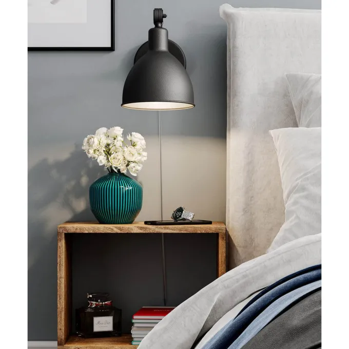 Bazar Mini Vägglampa Sandsvart