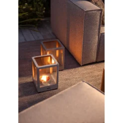Belfort Ljuslykta Light Grey 20x20x28 cm
