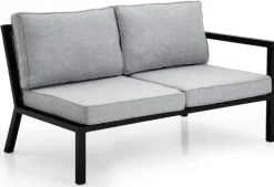 Belfort 2-Sits Soffa H/V Svart/Grå