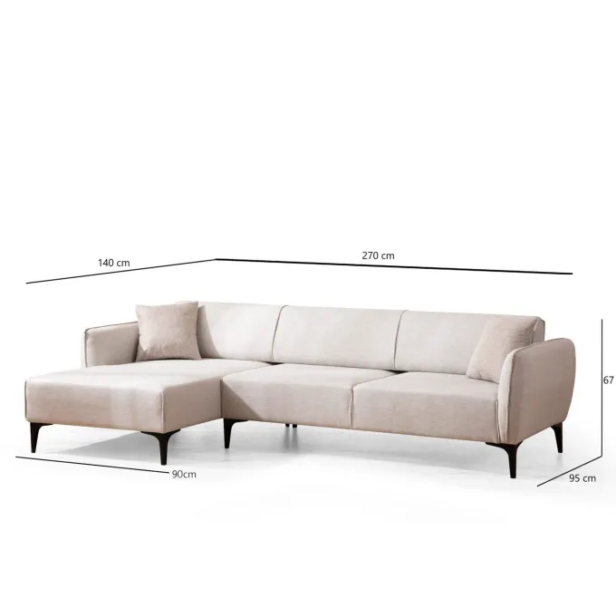 Belissimo Divansoffa Vänster Offwhite