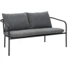 Bendt 2-sits Soffa 138x72 cm Svart/Teddy Ant