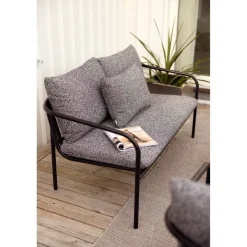 Bendt 2-sits Soffa 138x72 cm Svart/Teddy Ant