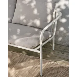 Bendt 2-sits Utesoffa Pearl White/Teddy Beige