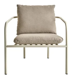 Bendt Utefåtölj Pearl White/Teddy Beige