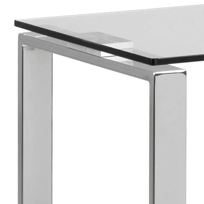 Benz Konsolbord 110x40 cm Krom/Glas