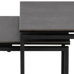 Benz Satsbord 55x50x50 cm Svart Keramik