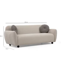 Bergen 3-sits soffa Creme