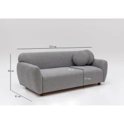 Bergen 3-sits soffa Ljusgrå