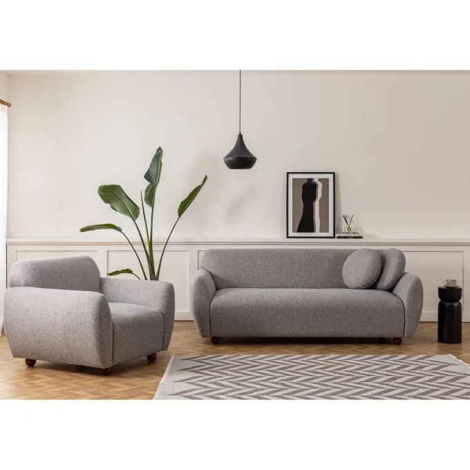 Bergen 3-sits soffa Ljusgrå
