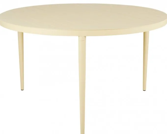 Bigby Matgrupp Lemon Rund 130 cm ink 6st Delia stolar