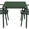 Bliss Matgrupp - Bord 80x80 cm + 2 st Karmstolar Dark Green