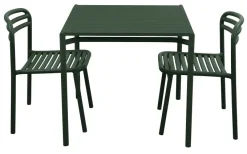 Bliss Matgrupp - Bord 80x80 cm + 2 st Stolar Dark Green