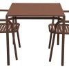 Bliss Matgrupp - Bord 80x80 cm + 2 st Karmstolar Desert Red