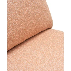 Blixt Loungefåtölj Pearl White/Teddy Orange