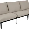 Blixt 3-sits soffa Svart/Beige